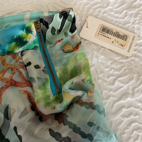 Agua Bendita Silk Shorts NWT 6 - Picture 3 of 6